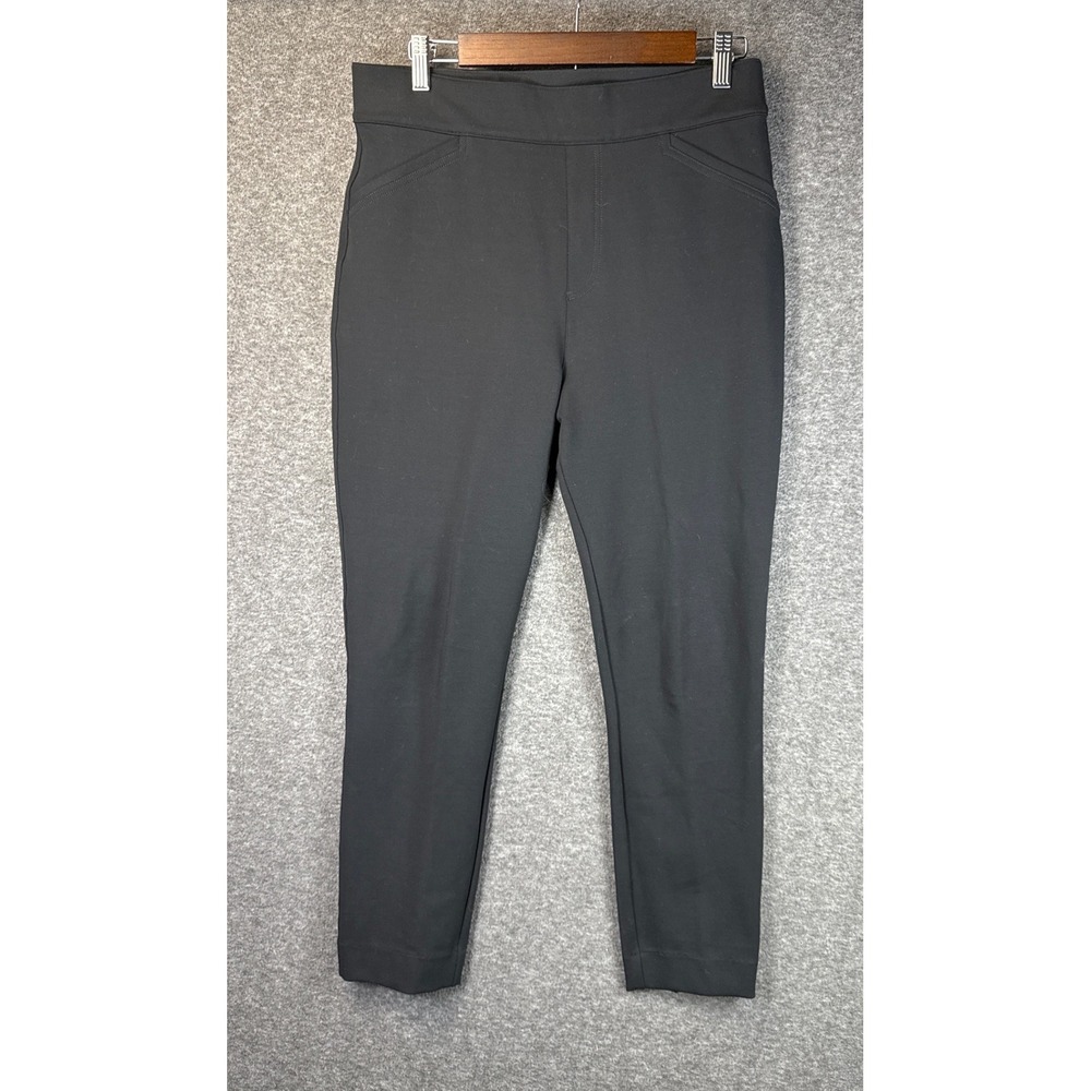 SPANX The Perfect Pant Back Seam Black Slim Fit Stretch‎ Pants Womens L 20251R